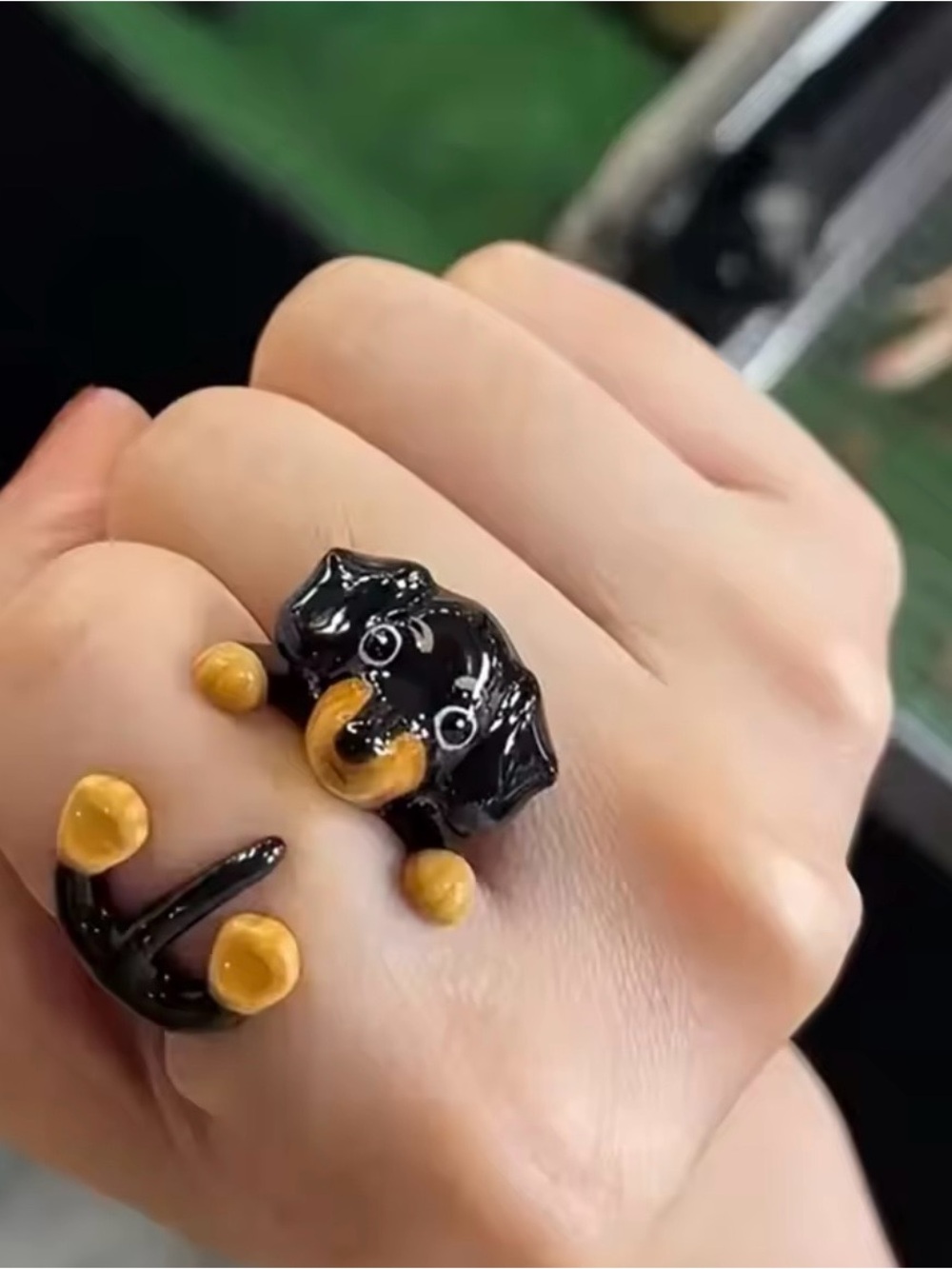 Cute puppy Wrap Ring - Women Jewelry